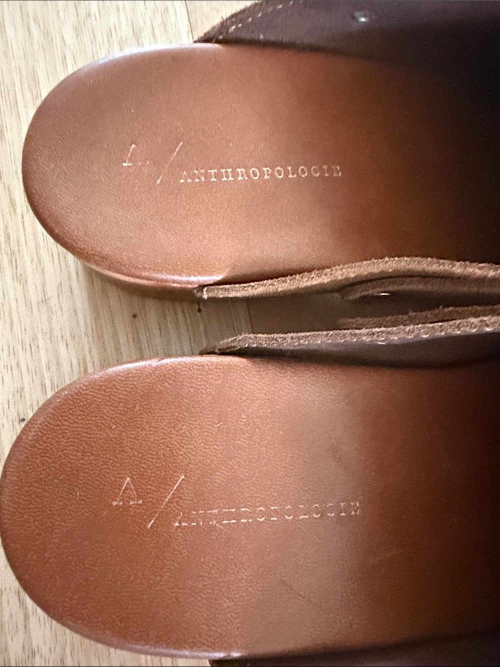 Anthropologie Suede clog with Adjustable Straps - Picture 4 of 6